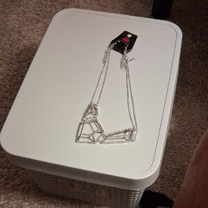 Paparazzi Silver Geometric Necklace